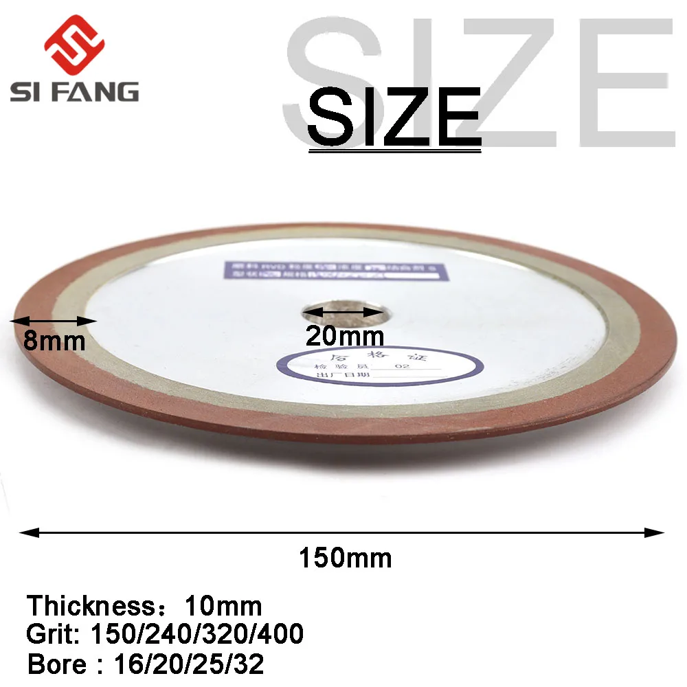 125/150/180/200MM Diamond Grinding Wheel Resin Bonded Disc Grinder Cutter for Milling Cutter Power Abrasive