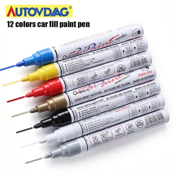 

2020 Car touch up pen Car Mending Fill Paint Pen Tool Car Wheel Tire Oily Paint Pen Painting Mark Pen Body Compound Professional