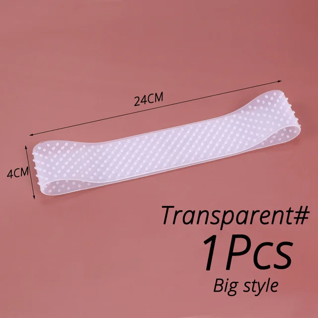 Silicon Wig Band Elastic Wig Grip Brown Transparent Black Headband For Fix Wigs Beige Hair Band Without Gel Or Glue Non Slip L transparent 1pcs