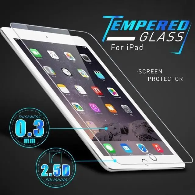9H противоударное закаленное стекло для iPad 2/3/4 5 6 Air Air2 Air3 Mini 1 2 3 4 5 Защитная пленка для планшета