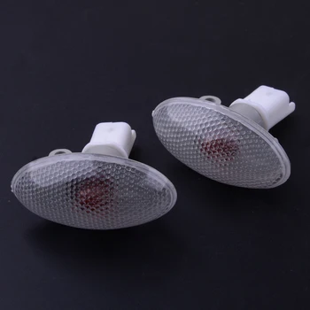 

632574 2pcs Turn Signal Side Marker Repeater Light Lamp Indicator Fit For Citroen C1 C2 C3 Xsara