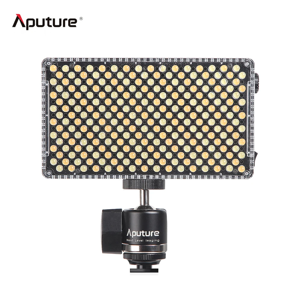 

Aputure AL-F7 Portable LED Video Light Lamp Panel 3200K-9500K Color Temperature CRI95+ 256pcs LED On-Camera LED light