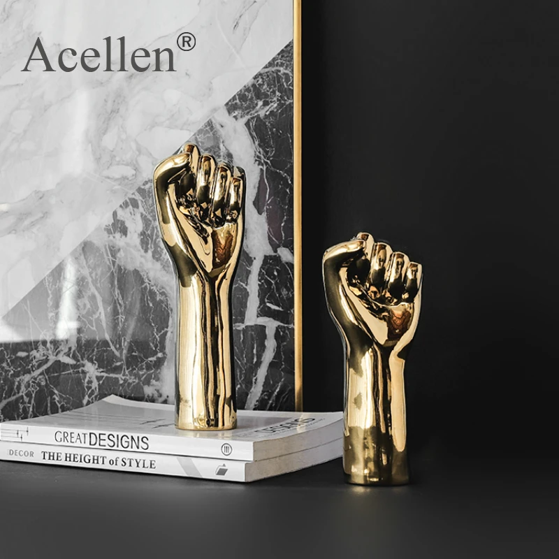Nordic позолоченный Творческий палец композиции домашнего декора Современная