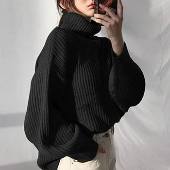 

Grey color Knitwear Patchwork Striped Knitted Pullover Swetry Damskie Pull Femme Black