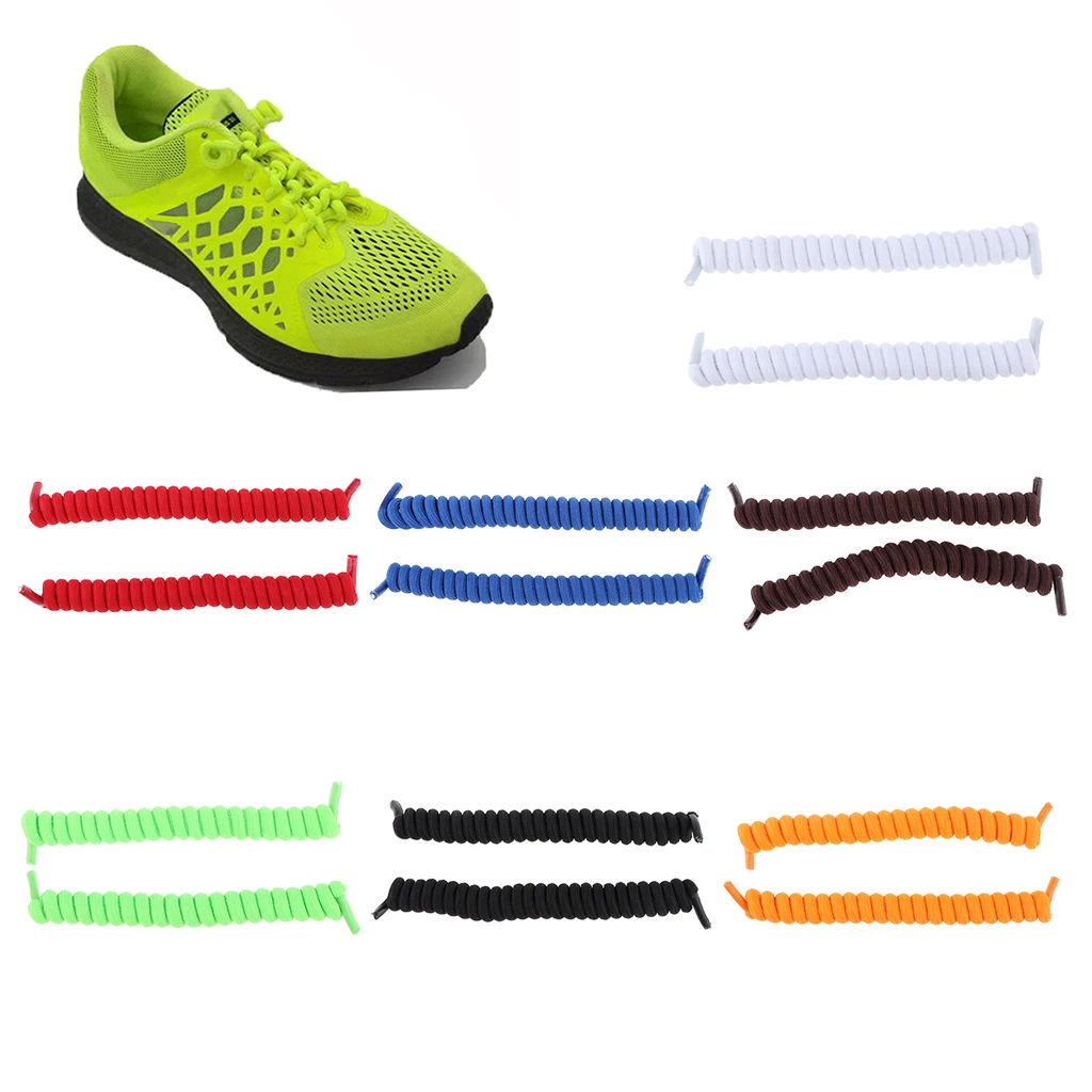 Cordones elásticos rizados para entrenamiento de zapatos, apretados, sin cordones, para niños discapacitados|Cordones de zapatos| - AliExpress