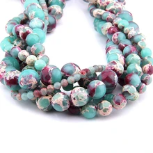 15 дюймов Гладкий Круглый камень ShouShan Змеиный синий камень разделитель свободные бусины для изготовления ювелирных изделий браслет 4-12 мм для женщин и мужчин оптом diy