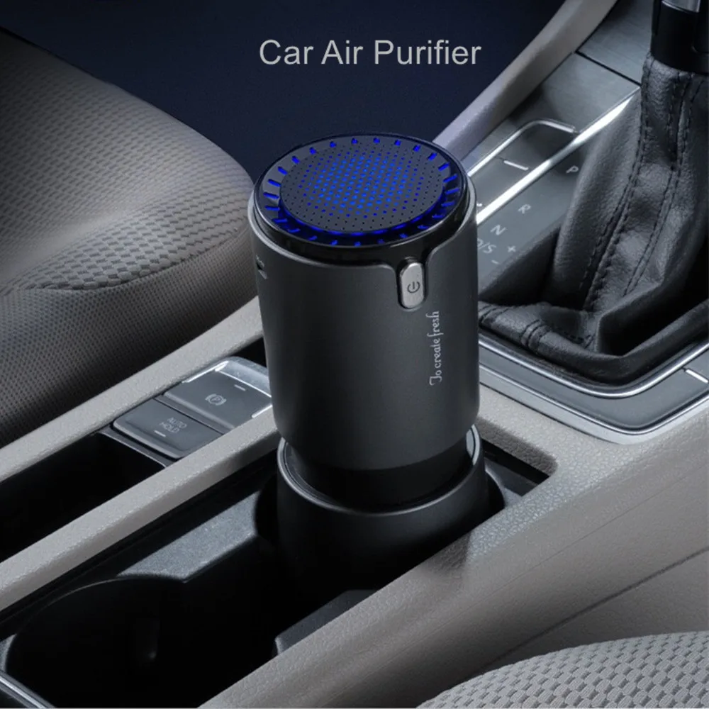  SHODA Car Air Purifier with Negative Ion Hepa Filter Fresh Portable USB Design Cigarette Smoke Ioni