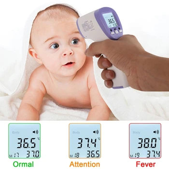 

Medical Infrared Thermometer Forehead Baby Portable Non-contact child Handheld Body/Object Temperature Measure IR Device1