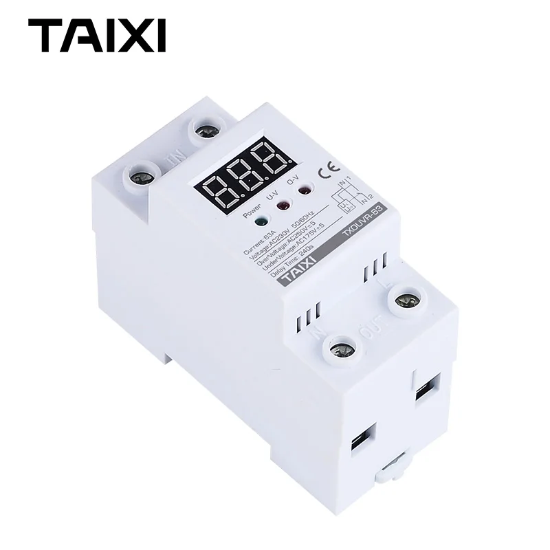 Защита от напряжения-устройство с цифровым дисплеем 220V 230V 240V 250V предохранитель низкого напряжения