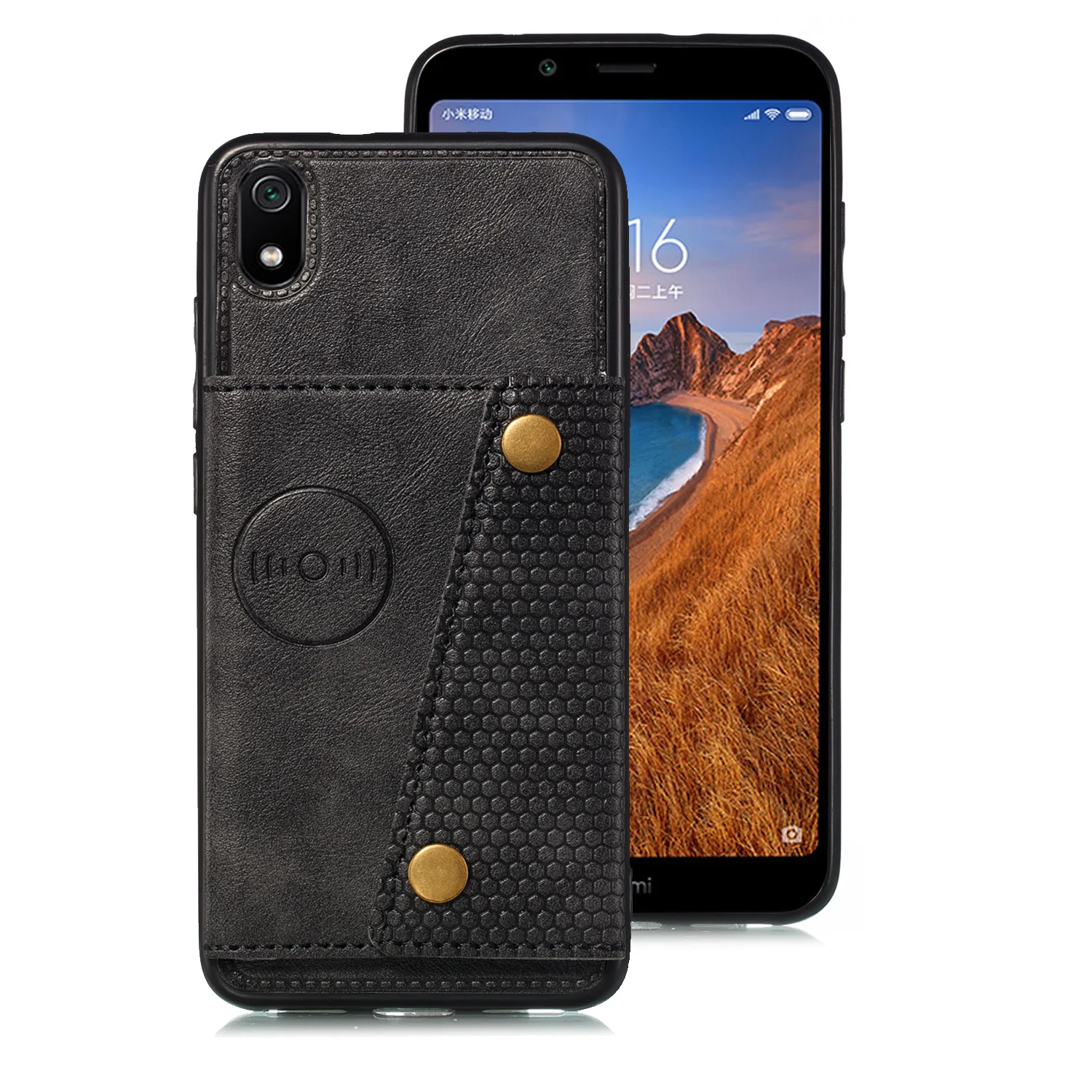 Складной чехол для карт, набор для Xiaomi Red rice 7A, роскошный кожаный крепкий держатель с магнитным креплением для Xiaomi K20 k20 Pro, чехол для телефона