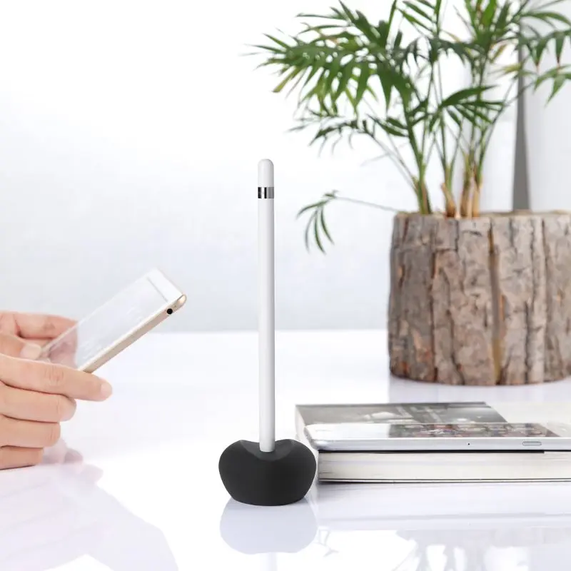 Силиконовый док-подставка держатель для Apple Pencil анти-потеря чехол для хранения для ipad Pro карандаш перо адаптер зарядки