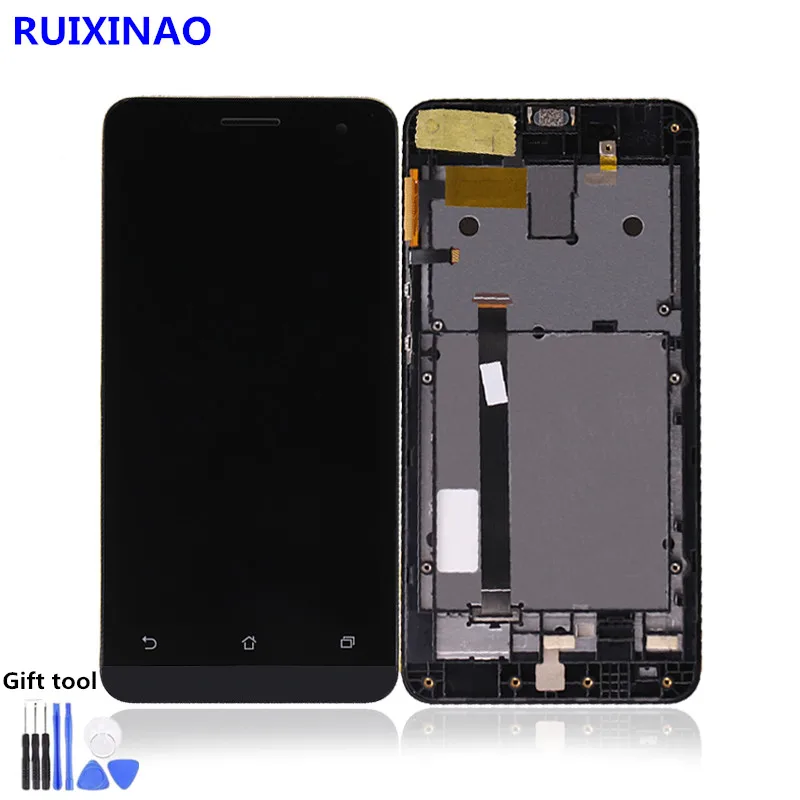 

5.0" Original Display for ASUS Zenfone 5 LCD Touch Screen with Frame Zenfone 5 Display T00J A500KL A500CG A501CG T00P Digitizer
