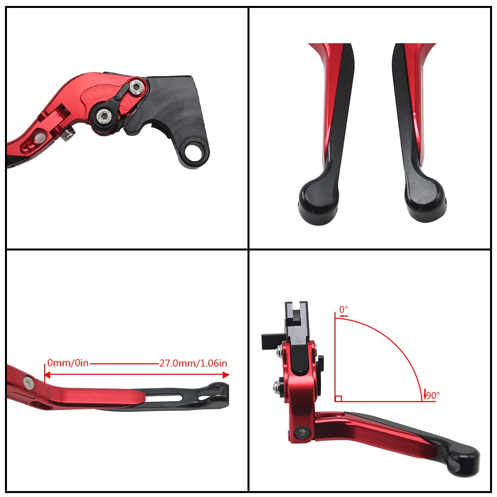 ZS MOTOS Мотоцикл CNC алюминий на заказ телескопическое складывание Тормозная рукоятка сцепления Рычаг для Yamaha YZF-R6 2005- 1 пара