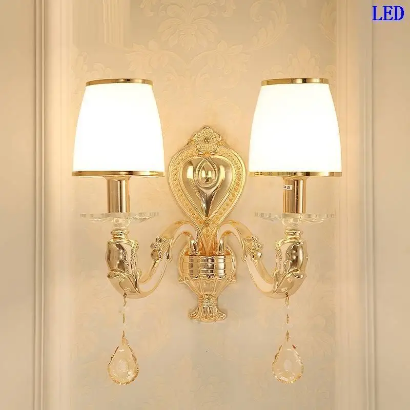 Wandlampe деко росписи Винтаж лампа Aplique Luz для дома кристалл Lampara де сравнению интерьер стены спальня свет