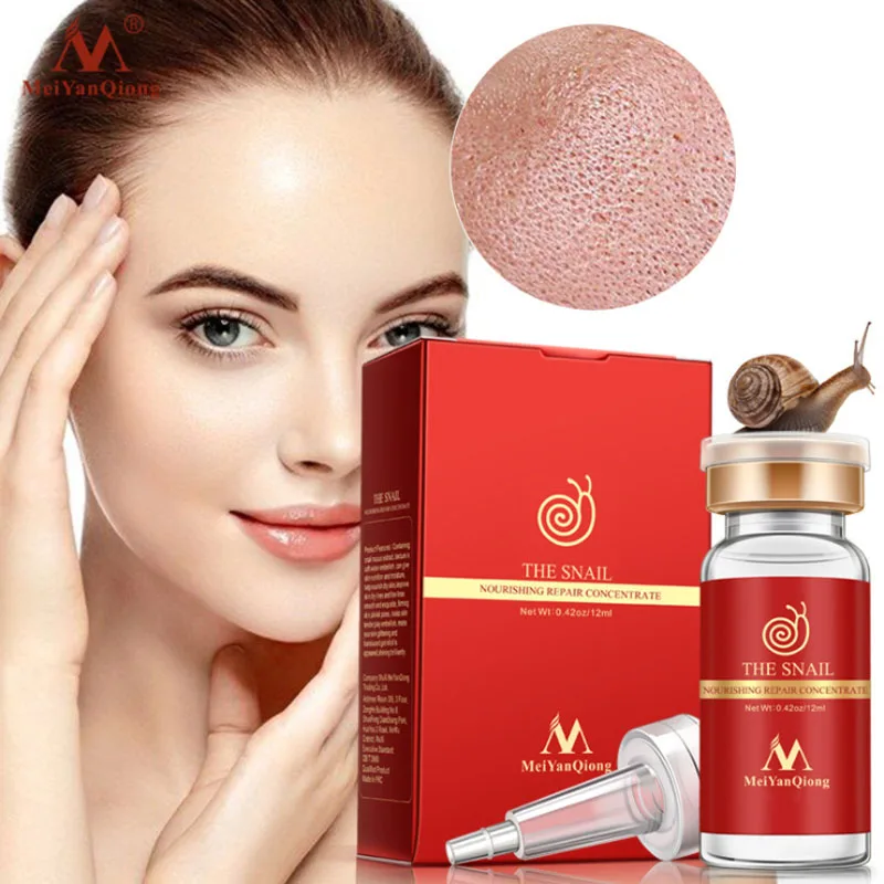 

Snail Anti Wrinkle Face Serum Shrink Pores Hyaluronic Acid Moisturizing Essence Whitening Anti-aging Acne Treatment Skin Care
