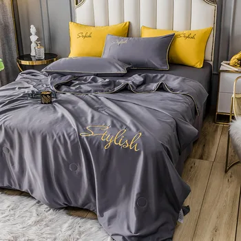 

Embroidered Summer Bedding Quilt for Kids Baby Sleeping Comforter Patio Chair Recliner Covering Drop Shipping