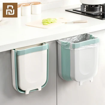 

Youpin JORDAN&JUDY Kitchen Cabinet Door Hanging Trash Garbage Bin Can Rubbish Container Household Cleaning Tools 8L Waste Bins