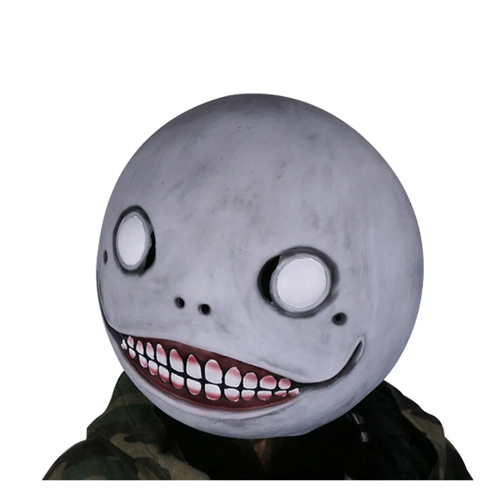 X-COSTUME NieR: Automata маска "Эмиль" серая латексная маска на голову капот серая маска для Хэллоуина косплей высокого качества