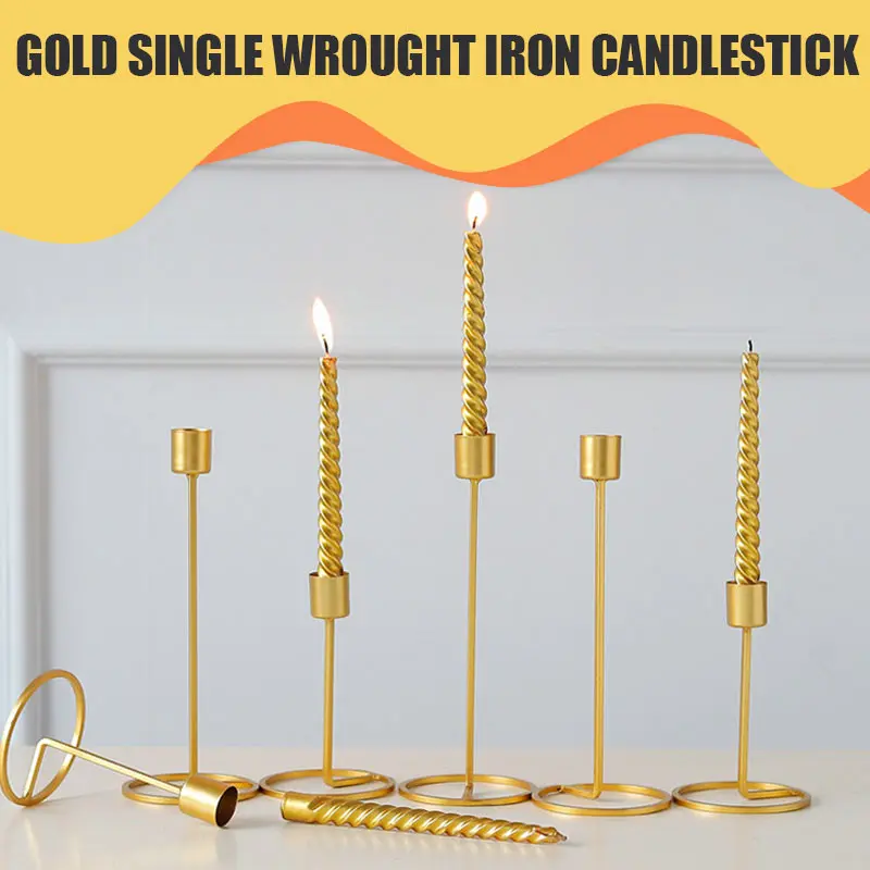Подсвечник Candelabrum подсвечник Европейский Креативный Стразы золотистые металлические фестиваль праздник одиночное украшение для головы лампа