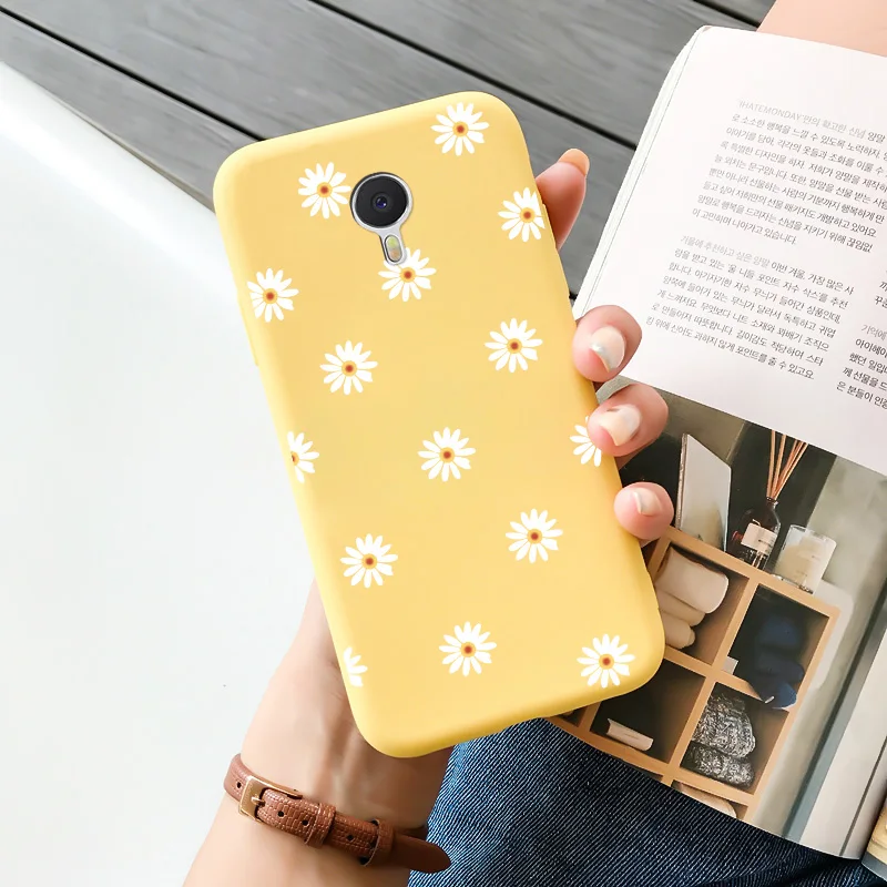 best meizu phone case brand For Meizu Note 3 5 6 Case Candy Colors Flower Pattern Shell Cartoon Painted Soft Silicone Shockproof Phone Back Cover meizu phone case with stones Cases For Meizu