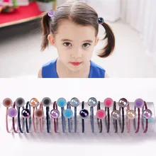 Стиль для завязывания волос лента для волос тусклый лак zhu guang qiu мяч аксессуары для волос не повреждает волосы повязка для волос Дети Gi