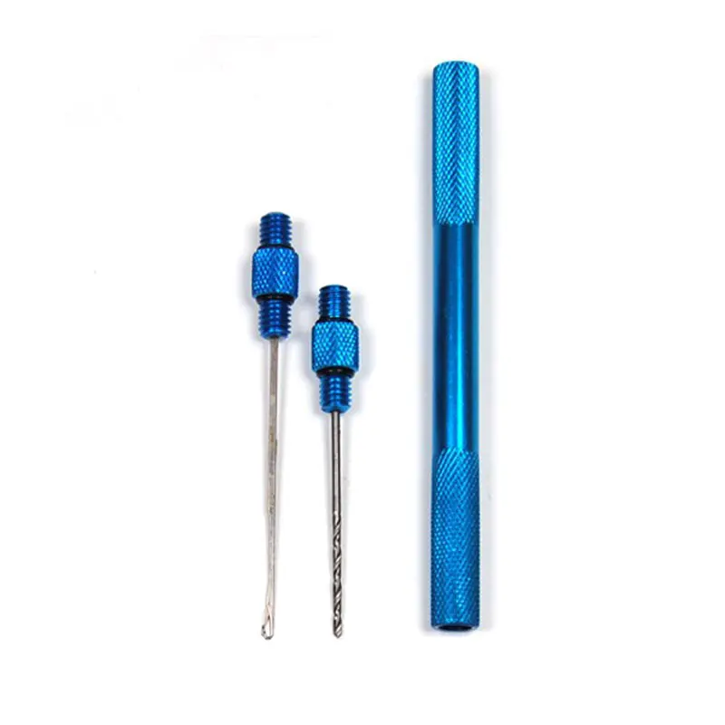 

1PC Aluminum Boilie Needle & Drill Saltwater Fishing Baiting Tool / Hair Rig Fishing Tackle Accessory Tool Red Blue Green Grey