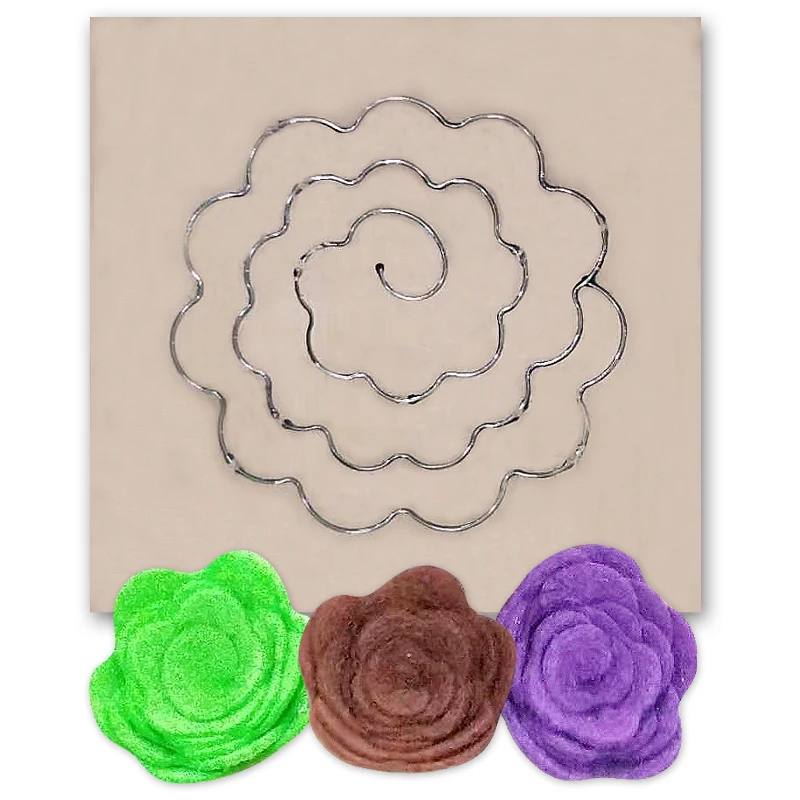 

Swirl Flower Wood Die Cuts Mold Accessories for Cutting Leather,Paper,Felt,Steel Punch - Leather Crafts DIY Scrapbooking Decor