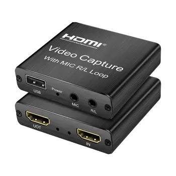 

HD 1080P 4K*2K HDMI Video Capture Card HDMI To USB 2.0 Video Capture Board Game Record Live Streaming Broadcast Local Loop Out