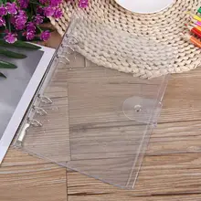 Classeur Transparent en plastique A5/a6/a7, 1 pièce, classeur, anneau de feuille, Agenda ample, fournitures scolaires, carnet de notes, planificateur Offi R3n7