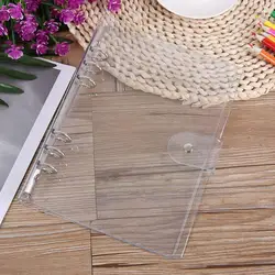 Classeur Transparent en plastique A5/a6/a7, 1 pièce, classeur, anneau de feuille, Agenda ample, fournitures scolaires, carnet de notes, planificateur Offi R3n7 