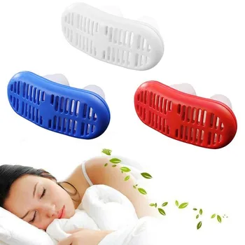 

Anti Snoring Artifact Sleeping Antisnoring Nase Clip Silicone Magnetic Stop Snore Snoring Nose Clips Aiding Sleep Apnea Device