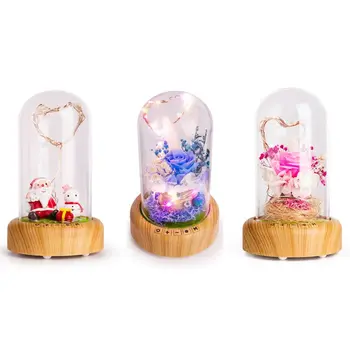 

Wishing Bottle Design Bluetooth Speaker with LED Night Light For Christmas New Year Wireless Soundbox