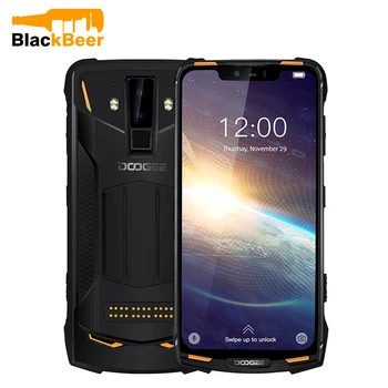 Перейти на Алиэкспресс и купить Смартфон DOOGEE S90 Pro, экран 6,18 дюйма, MT6771T P70, IP68 прочный сотовый телефон, 6 ГБ, 128 ГБ, камера AL, Android 9,0, мобильный телефон, 5050 мАч, 12 В/2 А