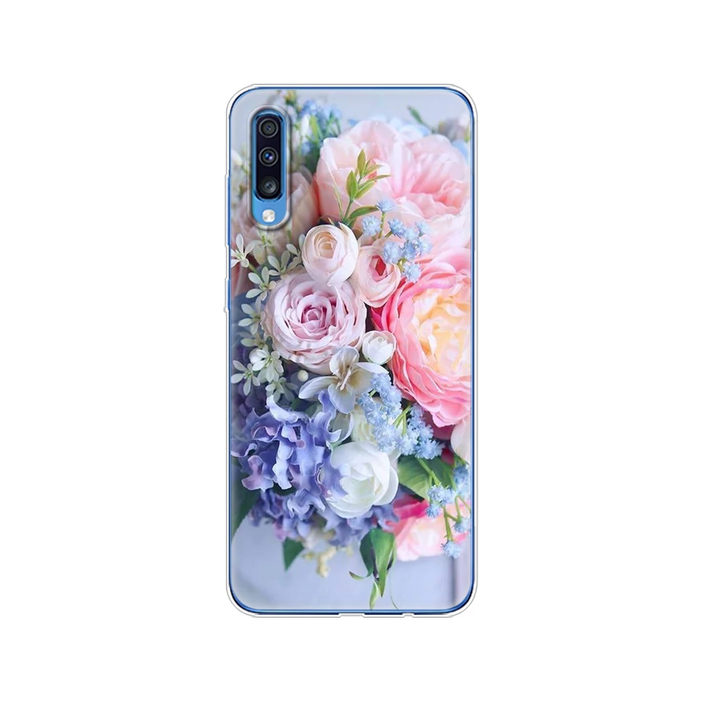 Чехол для Samsung A70 2019 мягкая задняя крышка телефона из ТПУ Galaxy силиконовые чехлы Coque
