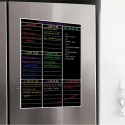 A3 Магнитная сухая стираемая белая доска для записей кухонный холодильник еженедельная белая доска календарь полезное меню планировка