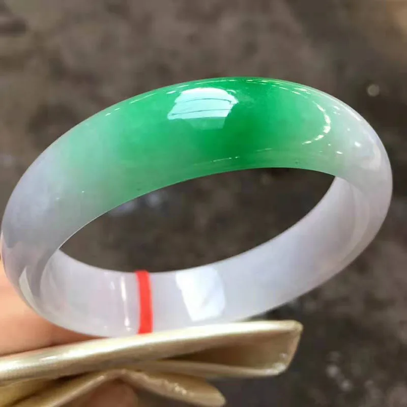 Myanmar Jadeite ice perfect point зеленый браслет(включая сертификат