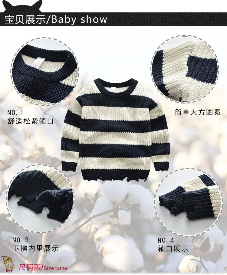 Детский свитер; коллекция года; сезон осень-зима; стильный свитер в Корейском стиле для девочек; детский хлопковый модный свитер с вырезом лодочкой