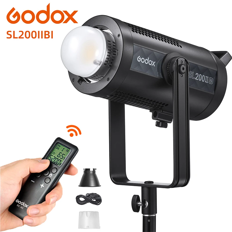 

Godox SL200IIBi SL150IIBi Led Video Light Photographic Lighting For Photo Studio Wireless RC Bi-Color 2500-6500K Live Streaming