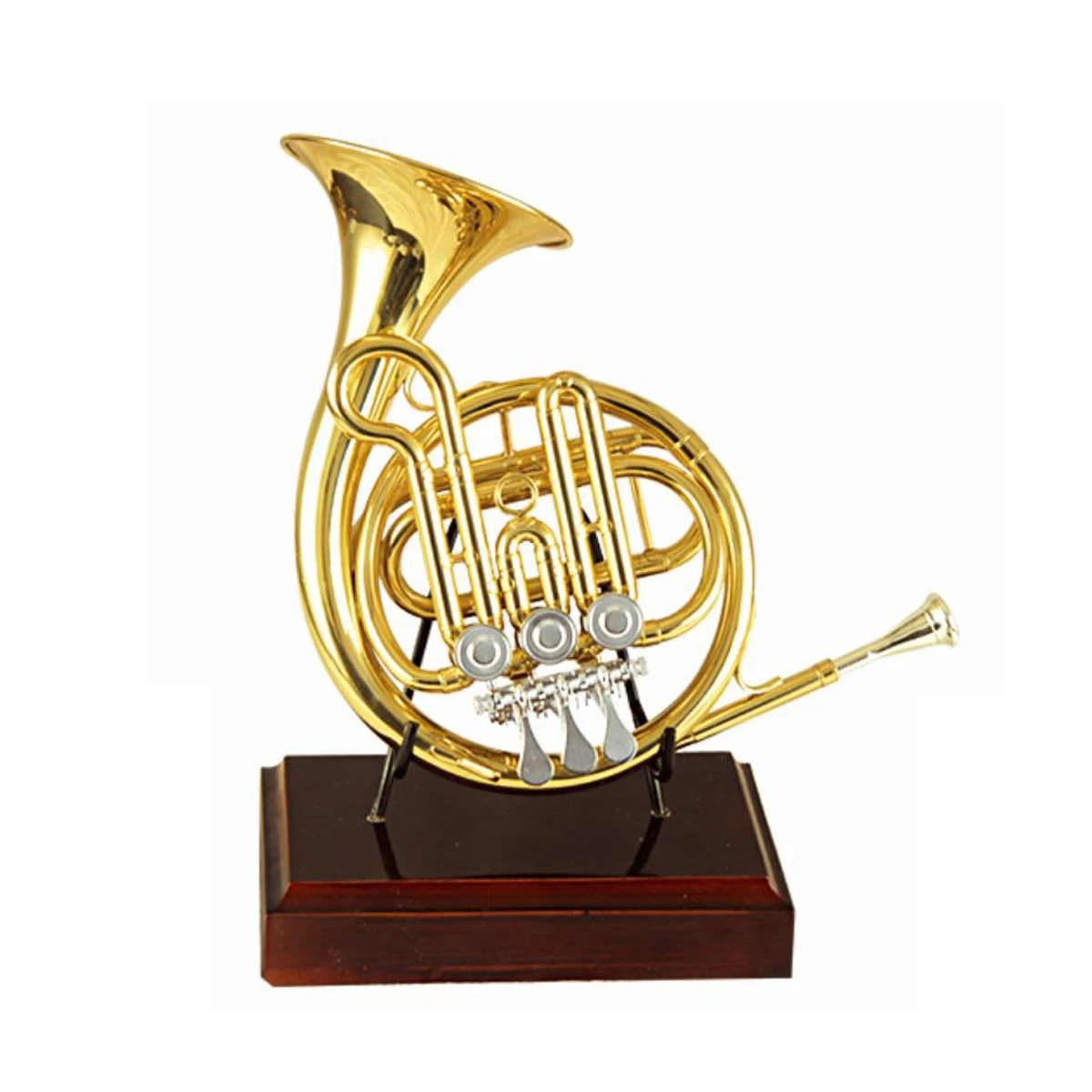 High F Rotary Post Horn With Bag and Stand Brass Musical instruments