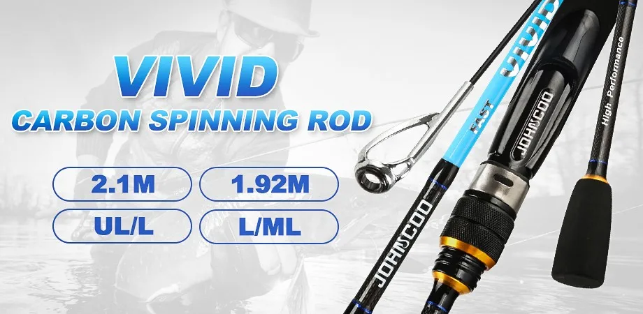 Saltwater L ML MH Carbon 2 Pieces Spinning Rods Sensitive Fast Action 