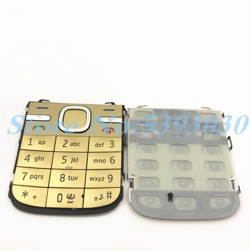 20 шт./лот, высокое качество, для Nokia C5 C5-00, корпус мобильного телефона, английская клавиатура, чехол, клавиатура, чехол