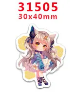 31505 30 шт мультяшный персонаж плоское украшение из смолы PR 29504 - Цвет: 31505