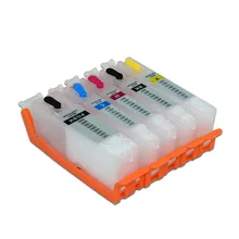 Cartouche d'encre rechargeable PGI 580 CLI 581 avec puces ARC, 5 pièces, pour Canon TS6150 TS8150 TS9150 TS9550 TS8250 TS705 TS8350 TS6350
