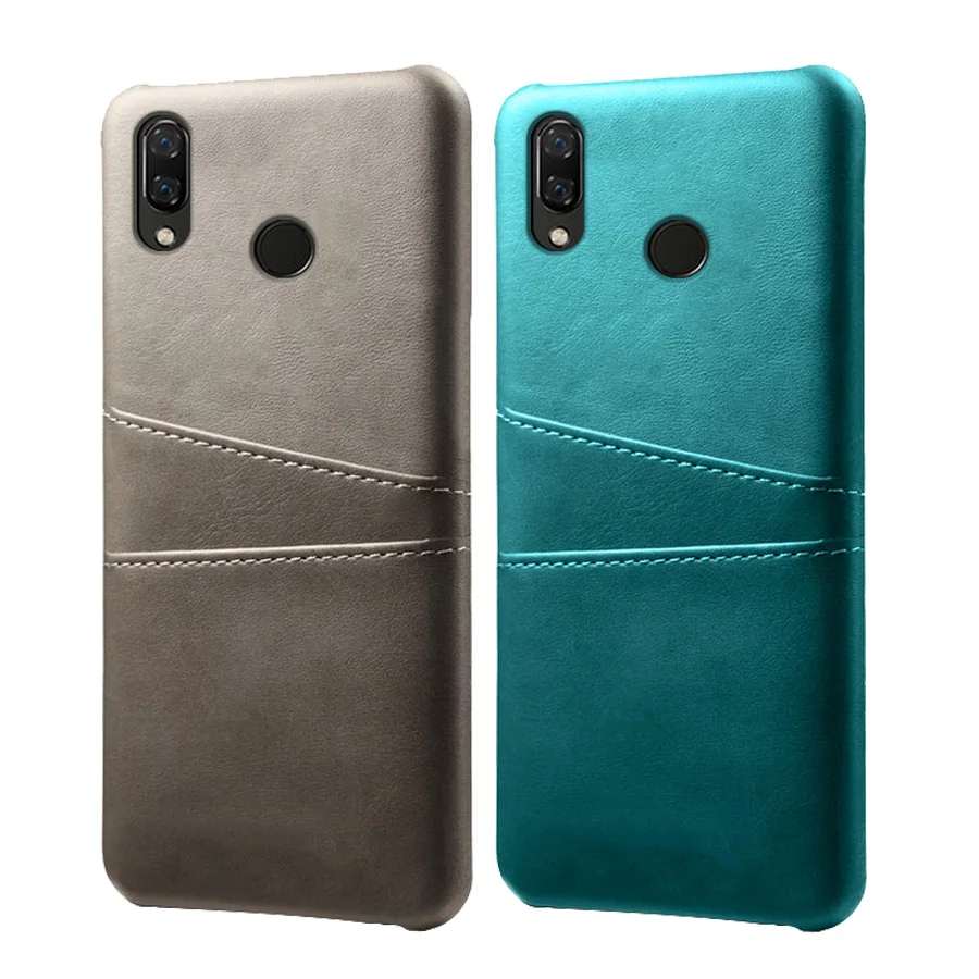 Роскошные кожаные чехлы для телефона с отделением карт Huawei P Smart Plus 2019 P20 P30 чехол