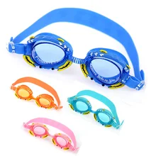Подлинный продукт высокого качества детские плавательные очки/противотуманные УФ-защита/случайные силиконовые ушные маленькие Крабовые очки