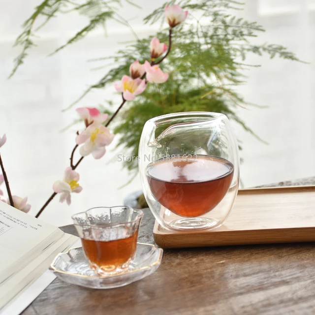 Dupla Wall Glass Tea Infúzók Chahai Kancsó Üveg Kiegészítők 250 Ml - Image 5