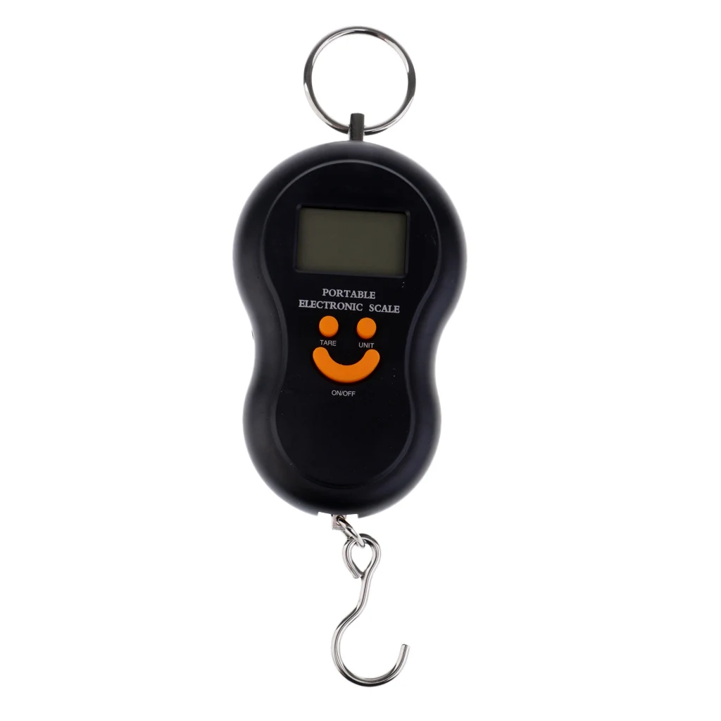 Black Backlight Портативный цифровой подвесной кран весы 110Lb с точным пружинный датчик рыбные весы для охоты рыболовные принадлежности - Цвет: Black Backlight