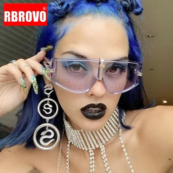 

RBROVO 2020 Square Oversized Sunglasses Women Luxury Eyeglasses Women/Men Vintage Glasses Women Retro Oculos De Sol Feminino