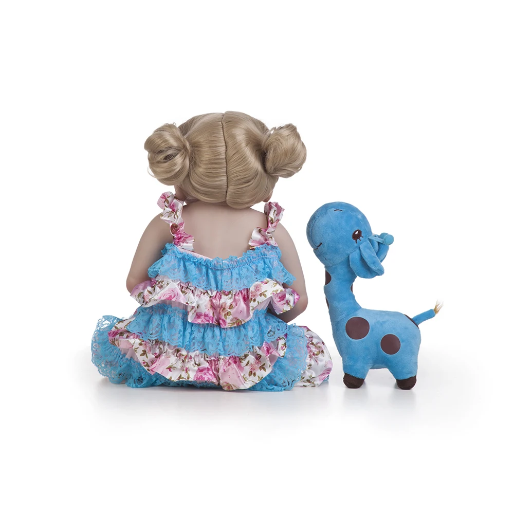 55 см Силиконовая виниловая Кукла Reborn Baby Doll Toys Girls Bonecas 22 дюйма новорожденная