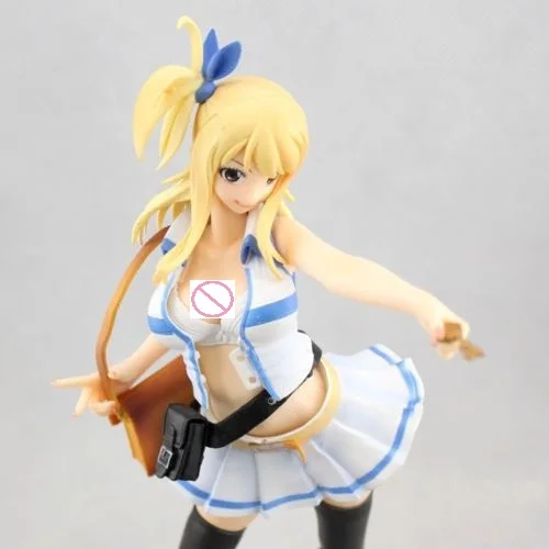 21 см японского аниме Сказочный хвост Lucy Heartfilia Сексуальная отлитая ПВХ фигурка Коллекция Модель мультфильм игрушки подарок Brinquedos